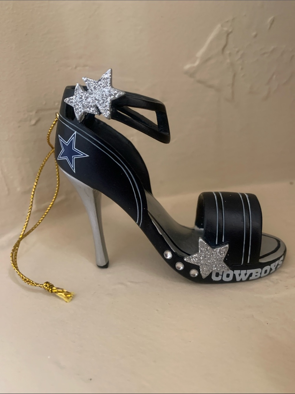 NFL Dallas Cowboys Stilleto High Heel Souvenir Ornament